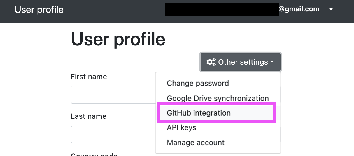 Tap &#39;Configure&#39; on the GitHub integrations page