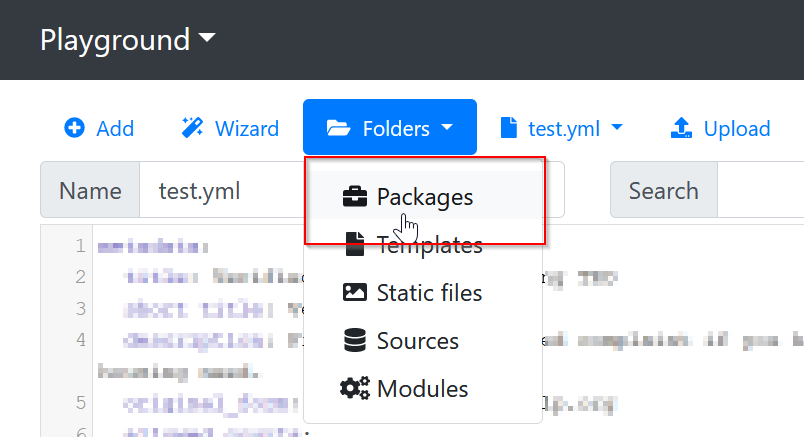Folders | Packages 